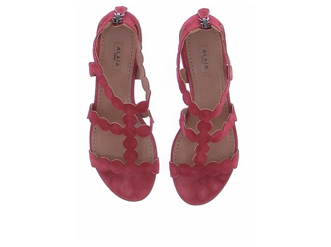 Alaïa Sandali aperti rossi Rosso - vista 6