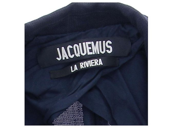 Jacquemus Blazer "La Riviera" blu navy slim - vista 5