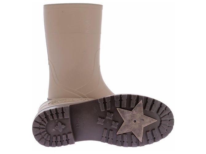 Dior Botas de lluvia beige - vista 7