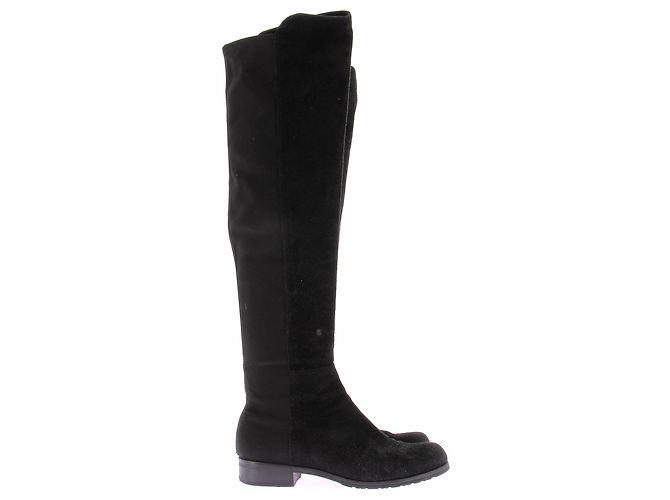 Stuart Weitzman Botas altas negras de ante Negro - vista 2