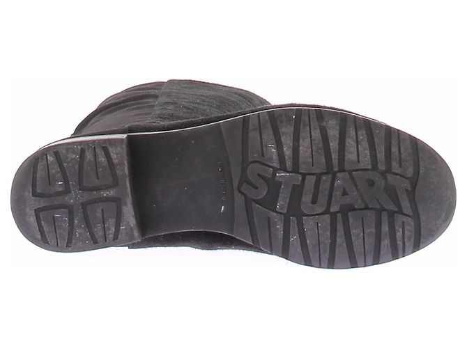 Stuart Weitzman Botas altas negras de ante Negro - vista 7