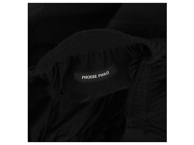 Phoebe Philo Calça preta e cinto de lã Preto - vista 5