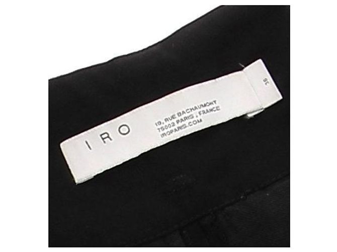 Iro Pantalón negro con cinturón de algodón - vista 5