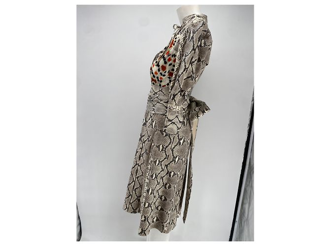 Vestido Givenchy de seda estampado pitón Talla 36 Multicolor - vista 2