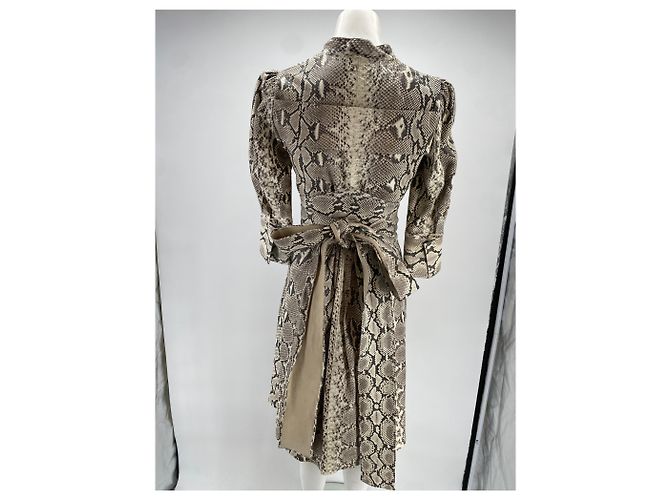 Vestido Givenchy de seda estampado pitón Talla 36 Multicolor - vista 3