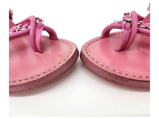 Chanel Chain Slippers Rosa - vista 2