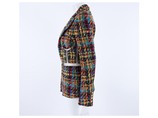 Balmain Chaqueta de tweed transparente - vista 2