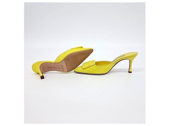 Manolo Blahnik Mule in scamosciato - vista 4