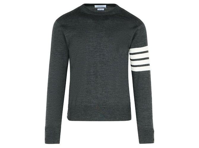 Thom Browne Fine Merino Wool Pullover Knit - view 4