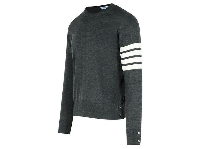 Thom Browne Fine Merino Wool Pullover Knit - view 5