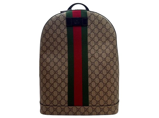 Gucci Zaino GG Supreme Marrone - vista 2