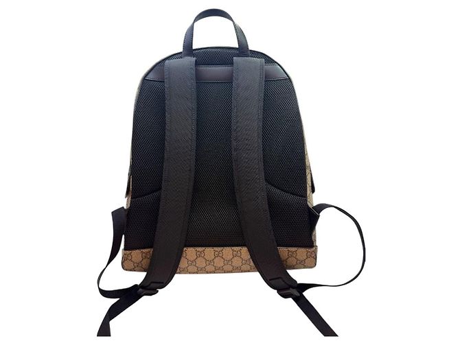 Gucci Zaino GG Supreme Marrone - vista 4