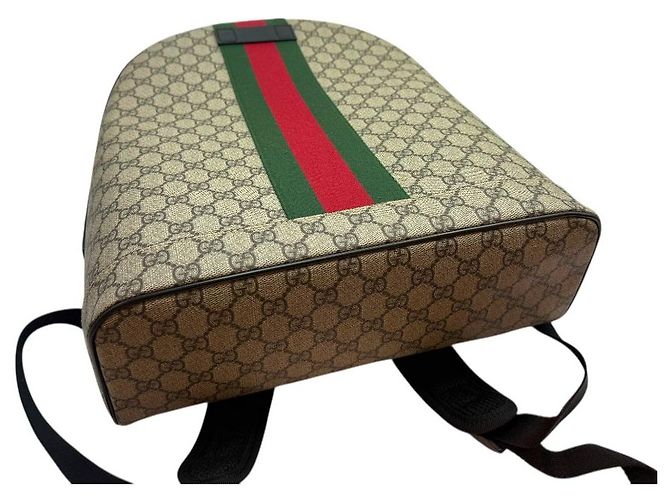 Gucci Zaino GG Supreme Marrone - vista 5