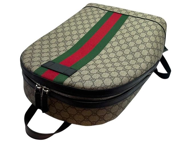 Gucci Zaino GG Supreme Marrone - vista 6