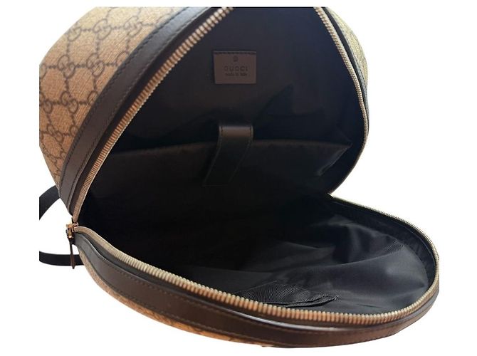 Gucci Zaino GG Supreme Marrone - vista 7