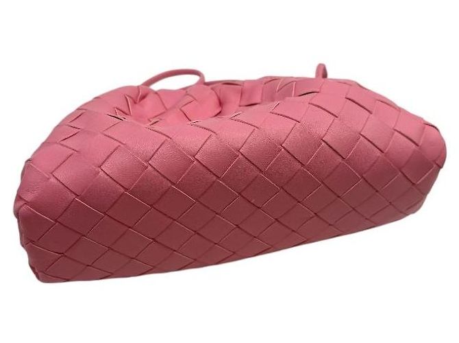 Bottega Veneta Mini Pouch Crossbody Nastro Rosa - vista 5