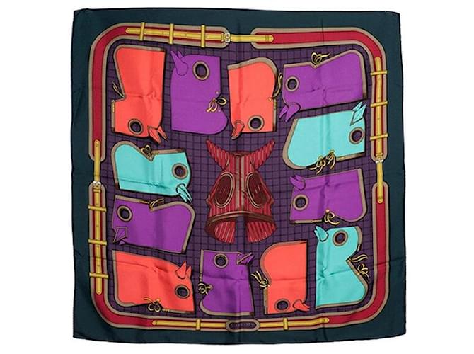 Hermès Sciarpa di seta color cammello Multicolore - vista 2