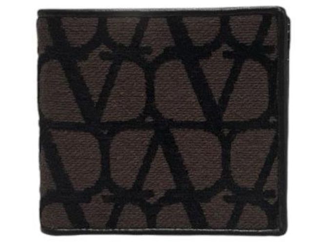 Valentino Portafoglio Slim Iconography da Uomo Marrone - vista 2
