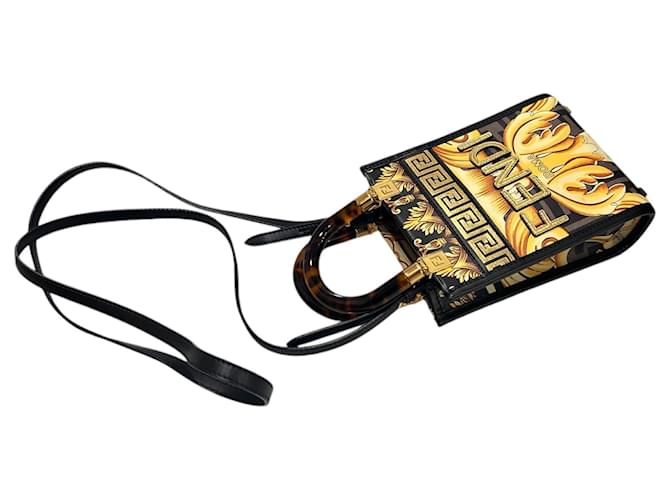 Versace Borsa Mini Shopper Panda Sunshine Multicolore - vista 7