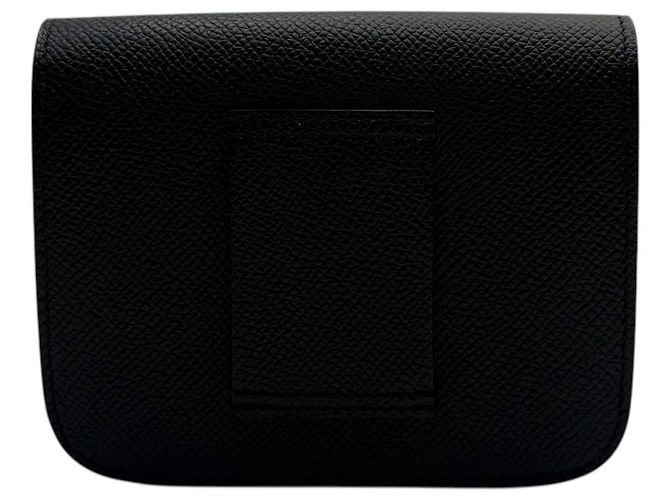 Hermès Constance Slim Compact Wallet Epsom Black - view 4