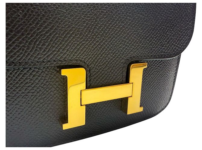 Hermès Constance Slim Compact Wallet Epsom Black - view 8