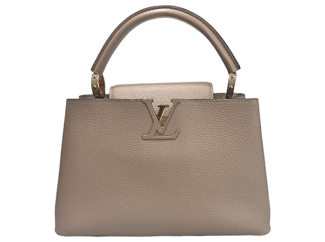 Capucines Louis Vuitton Borsa Tote PM Capucine Taupe Marrone - vista 2