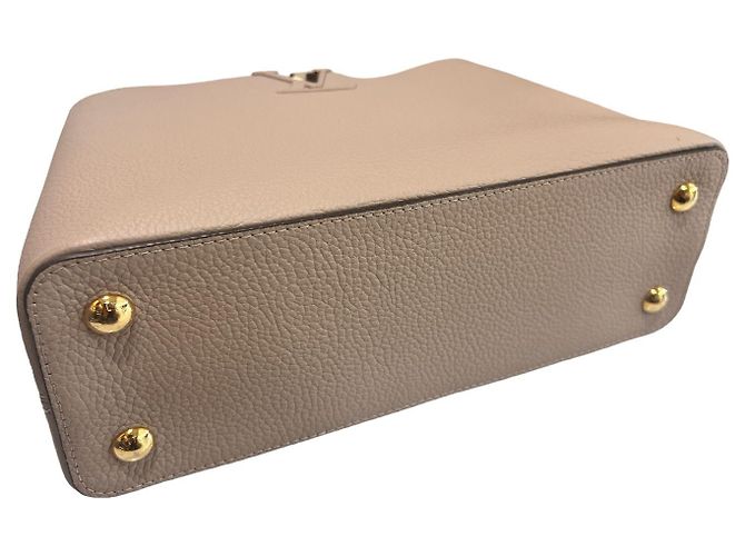 Capucines Louis Vuitton Borsa Tote PM Capucine Taupe Marrone - vista 7