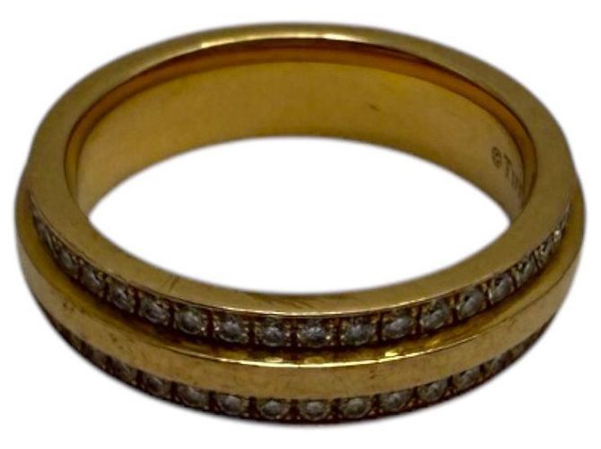 Tiffany & Co Anello Tiffany stretto con diamanti pavé in oro rosa - vista 5