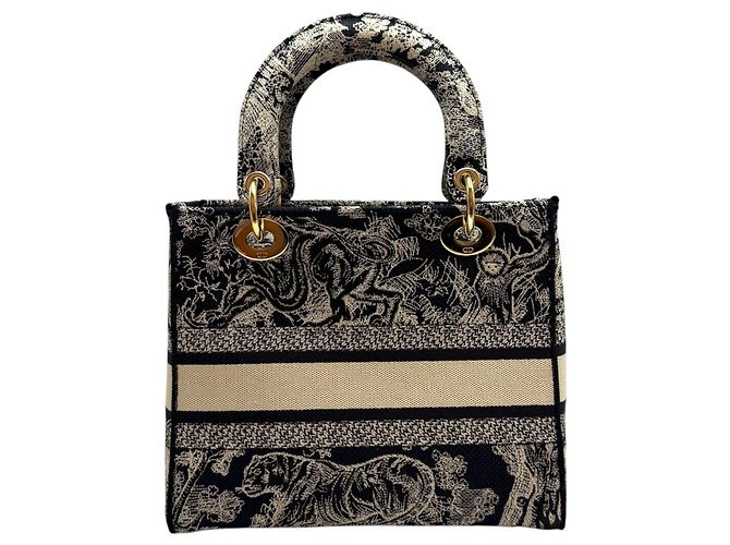 Dior Lady D-Lite Toadjui Reverse Mediano Azul - vista 4