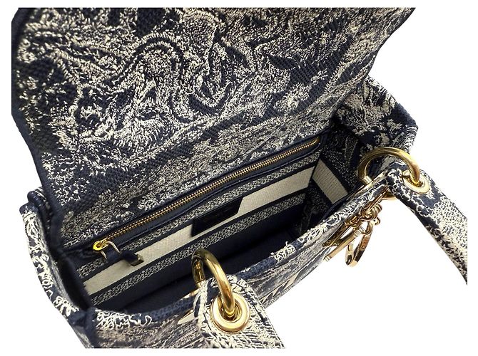 Dior Lady D-Lite Toadjui Reverse Mediano Azul - vista 7