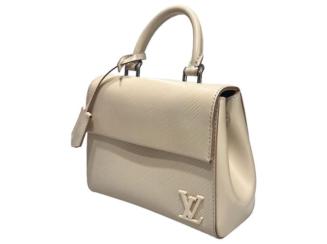 Louis Vuitton Borsa Tote Mini Cluny Quarzo Bianco - vista 3