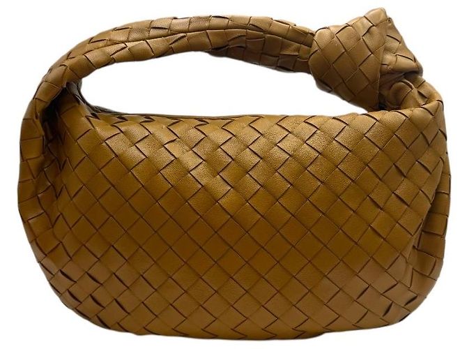Bottega Veneta Borsa Jodie Tiny Caramello Marrone - vista 4