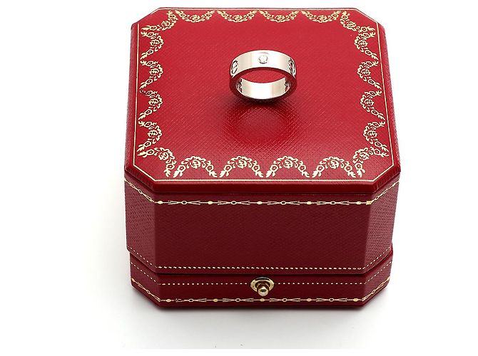 Love Cartier Liebesring Weißgold Diamant Klassisch Größe Box - Ansicht 11