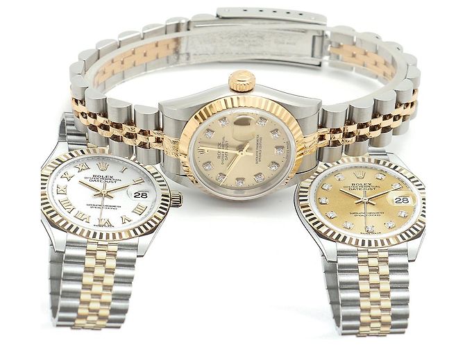 Rolex Relógio feminino Datejust com combinação de diamantes após ajuste Multicor - vista 24