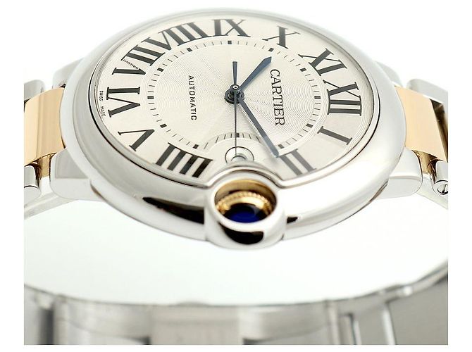 Cartier Orologio automatico da uomo Ballon Bleu in combinazione di oro giallo - vista 13
