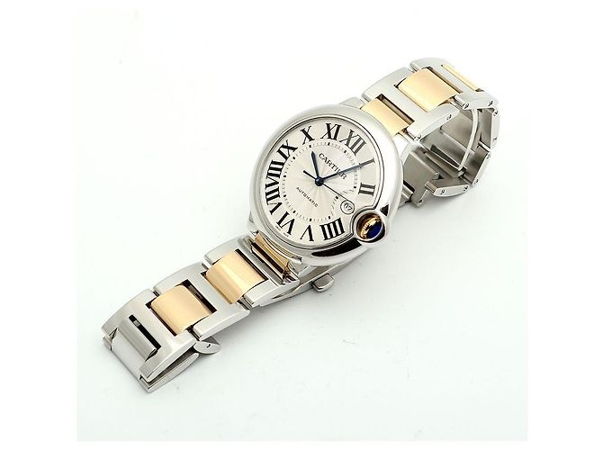 Cartier Orologio automatico da uomo Ballon Bleu in combinazione di oro giallo - vista 15