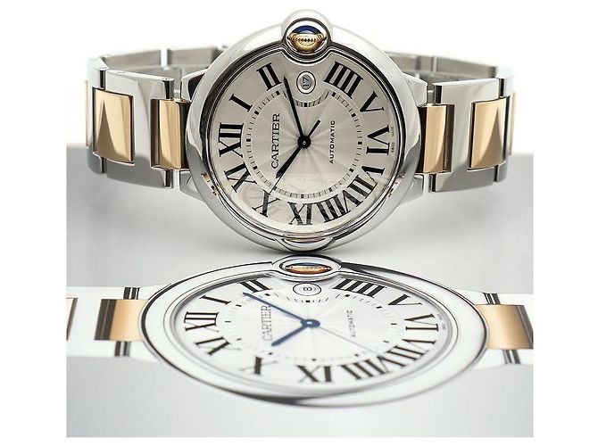 Cartier Orologio automatico da uomo Ballon Bleu in combinazione di oro giallo - vista 23