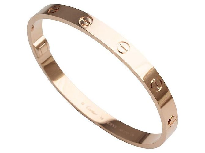 Cartier Bracciale Love Oro Rosa Arancione - vista 4