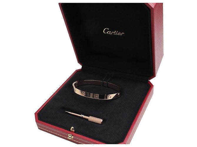 Cartier Bracciale Love Oro Rosa Arancione - vista 6