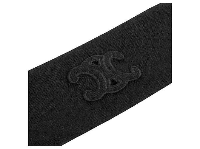 Céline Fascia in lana nera Nero - vista 3