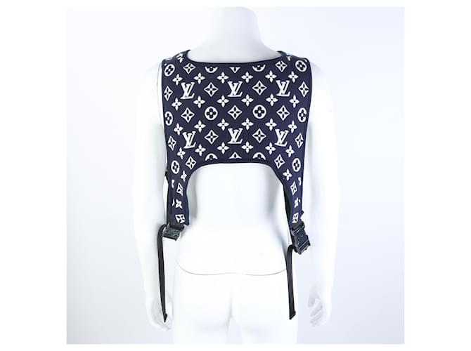 Louis Vuitton Strato intermedio Monogram Blu - vista 3