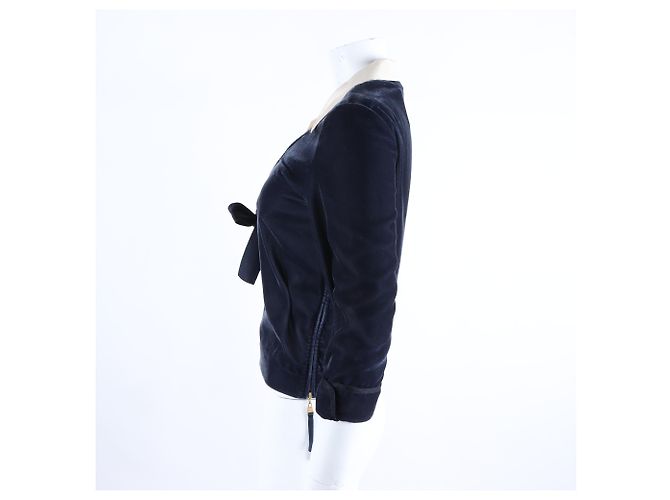 Louis Vuitton Blusa de terciopelo de manga larga Negro - vista 2