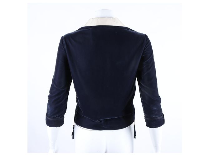 Louis Vuitton Blusa de terciopelo de manga larga Negro - vista 3