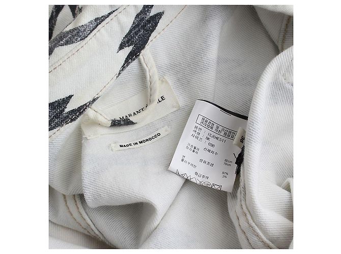 Chaqueta de denim estampada Isabel Marant Castaño - vista 3