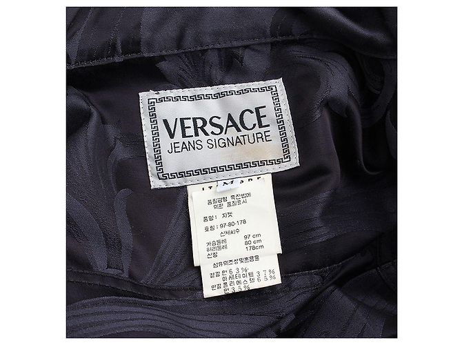 Versace Herrenjacke Jeans Signature Navy Blau - Ansicht 3