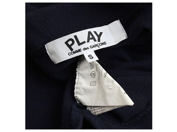 Comme Des Garcons Marine Piqué Hemd Comme des Garçons Blau - Ansicht 3