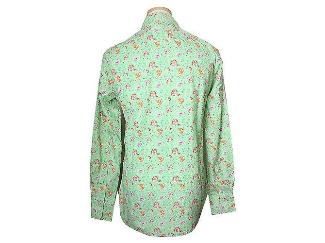Camisa de algodón con estampado floral Ralph Lauren Verde - vista 2