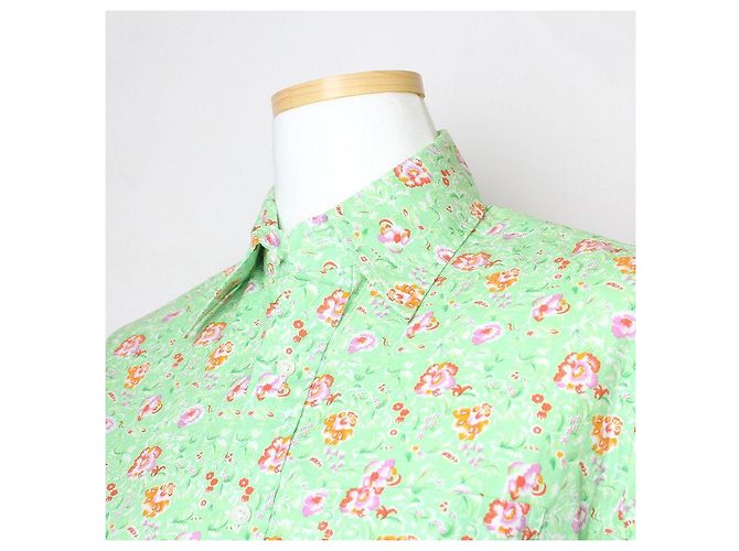 Camisa de algodón con estampado floral Ralph Lauren Verde - vista 4