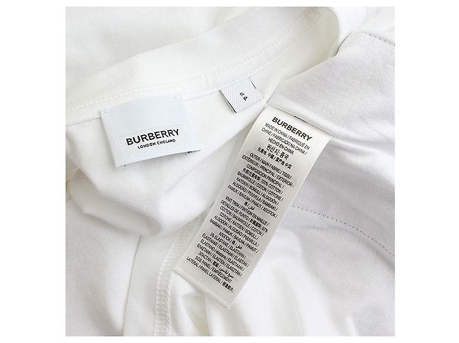 Burberry Details des Herren-T-Shirts überprüfen Silber - Ansicht 4