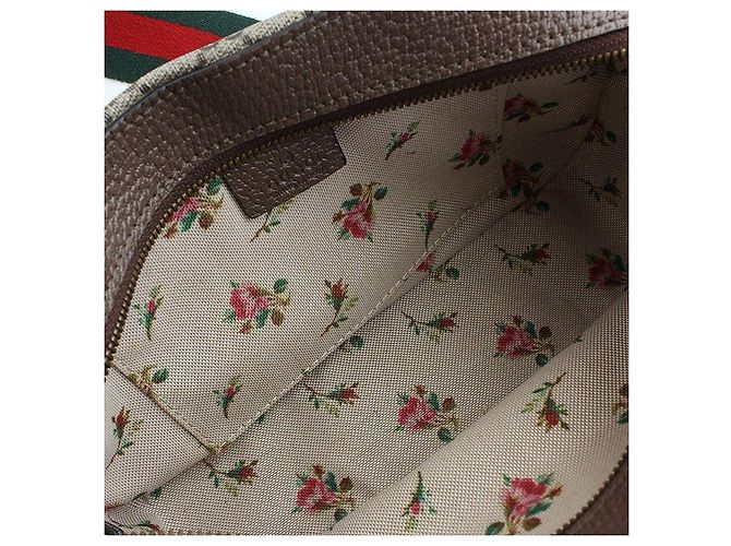 Gucci Borsa Messenger GG Supreme Marrone - vista 5
